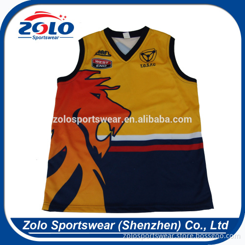 Cheap Custom Made Fully Dye Sublimated No Sleeve Australia Football Jersey